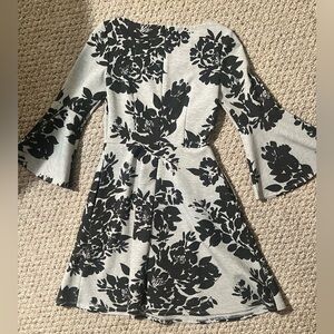 Vince Camuto Black Floral Dress